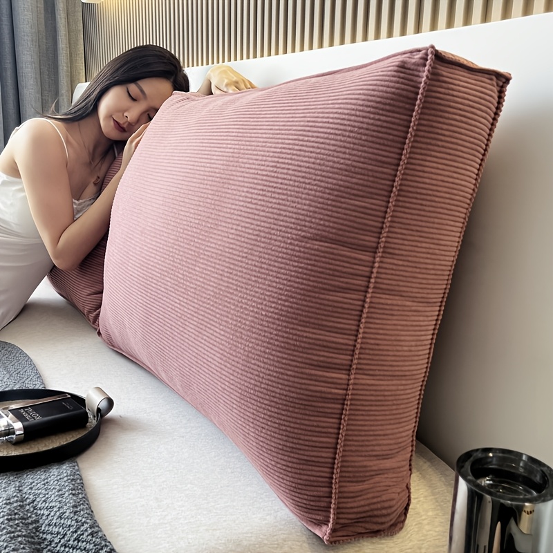TEMU 1pc , Soft And Skin-friendly Simple For Home Sofa, Living Room, Bedroom, Bedside, Bay Window, Office Decorative Backrest Cushion, Removable And