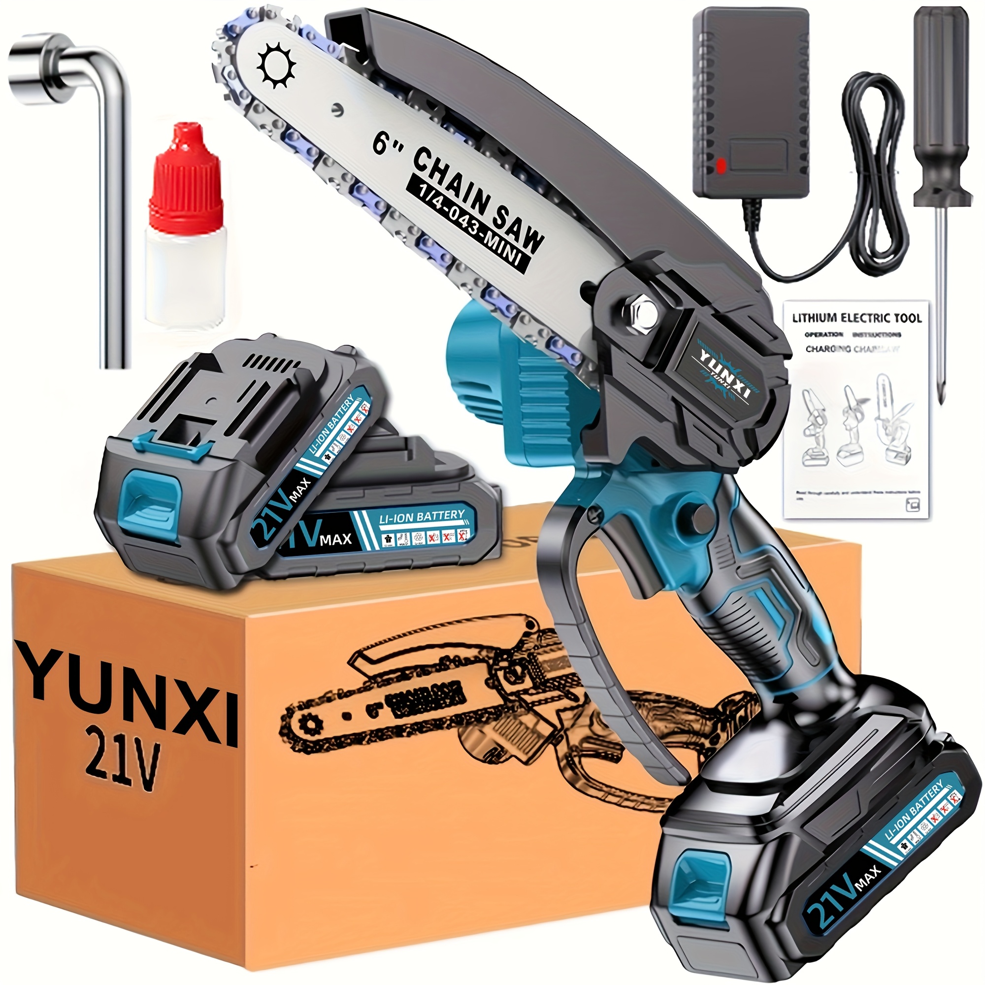 2025 Nieuwe Handheld Elektrische Kettingzaag - Lichtgewicht Draagbare Kettingzaag met Snoer en Europese Stekker