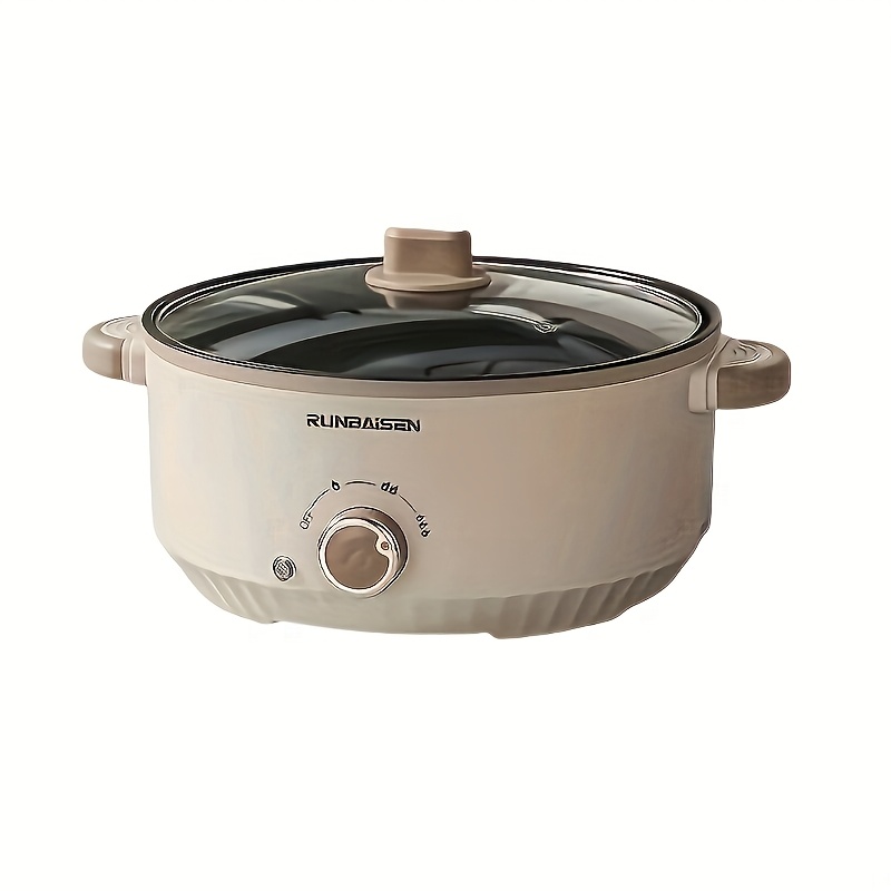 24cm european standard multifunctional electric   pot 3 heat settings auto shut off non stick pan for   ideal for dorms rvs offices camping home kitchens rv kitchenware     cookware versatile cookware small kitchens