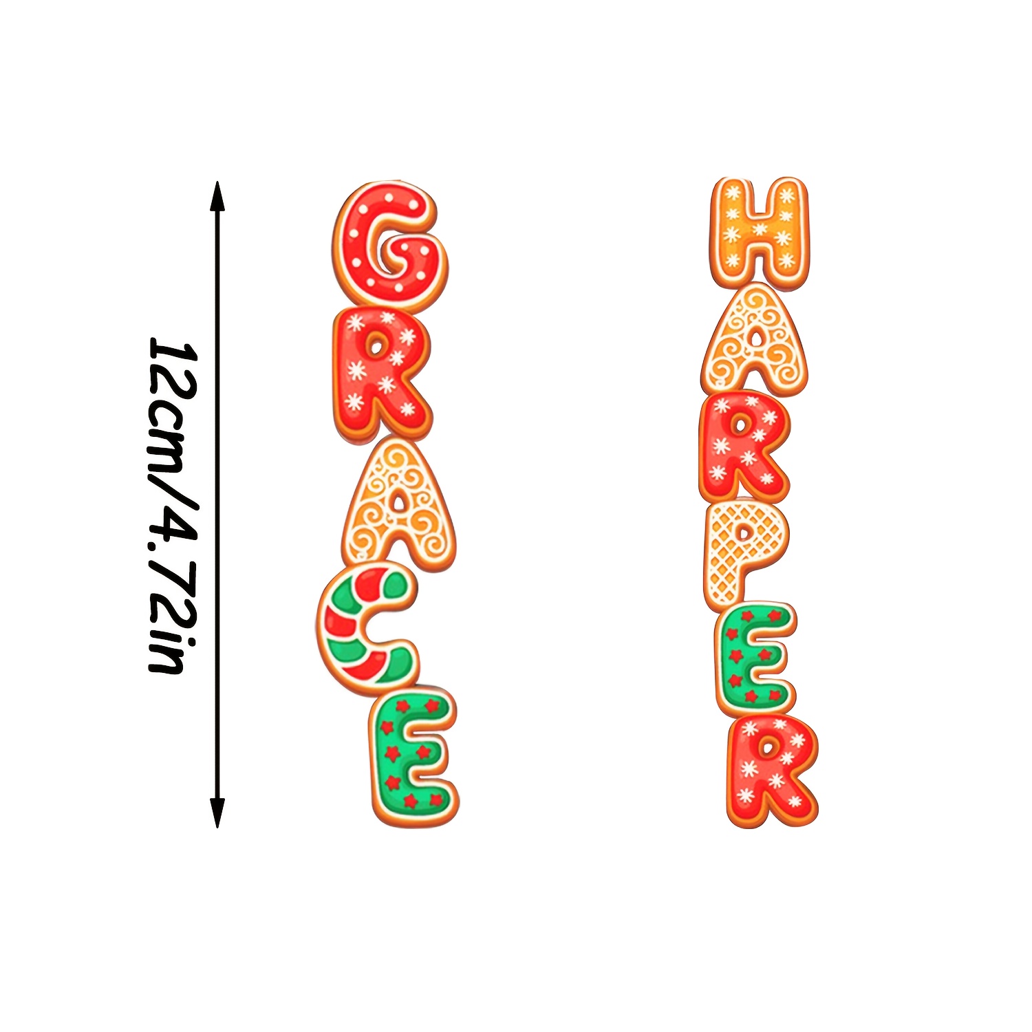 TEMU Un adorno navideño individual con forma de con una combinación de personalizadas, para colgar en un árbol de Navidad, como para o como un regalo