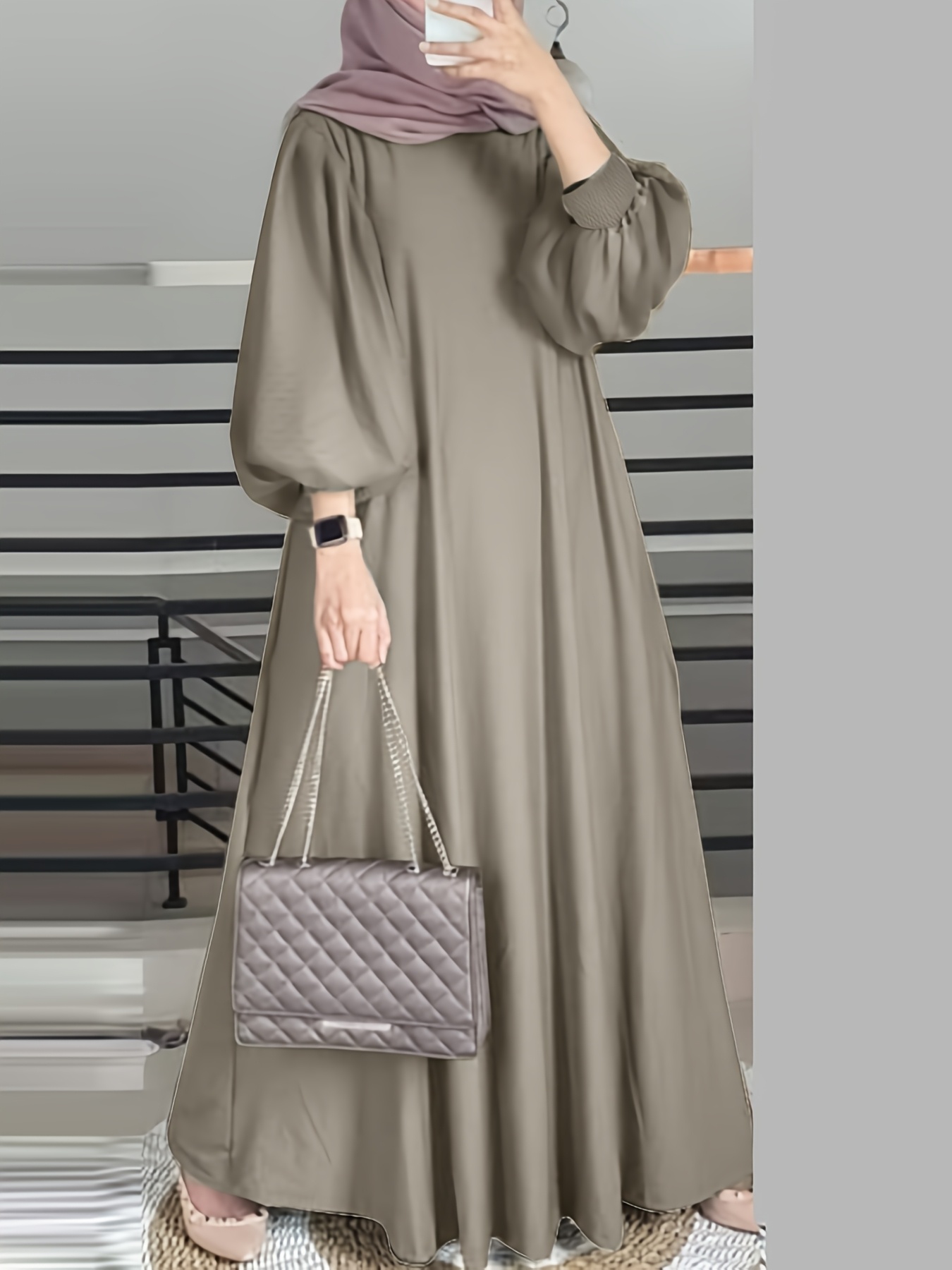 chinese dress ladies Stripe Loose Big Size Maxi Size Dresses Summer Plus Sizes Women Clothes Q3015 Gray main image 0