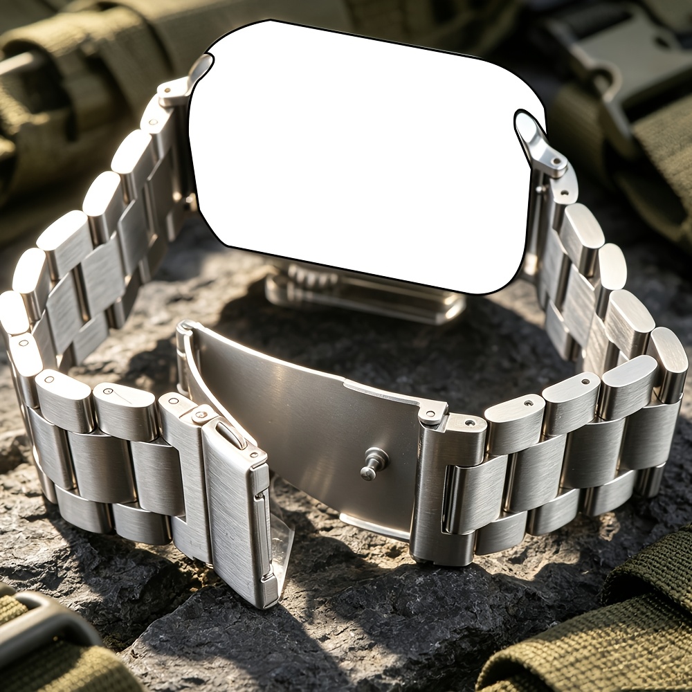 Image of Solid Stainless Steel Band, Suitable For Watch Series Iwatch 11 10 6 Se 5 4 3, And 3 2 1, 49mm