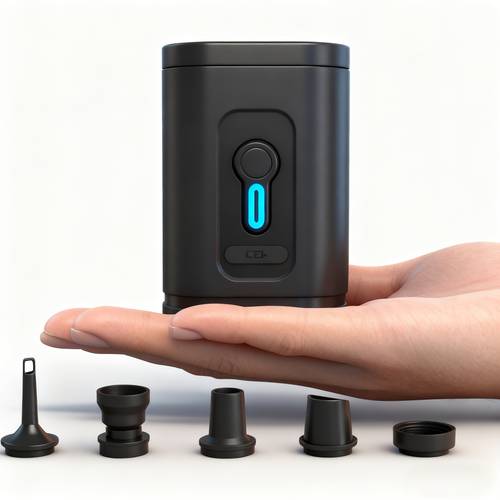 outdoor camping electric air pump portable inflating deflating pump suitable for vacuum compression bags vacuum packs inflatable sofas air cushions air mattresses boats and swimming rings fast charge black version rechargeable battery