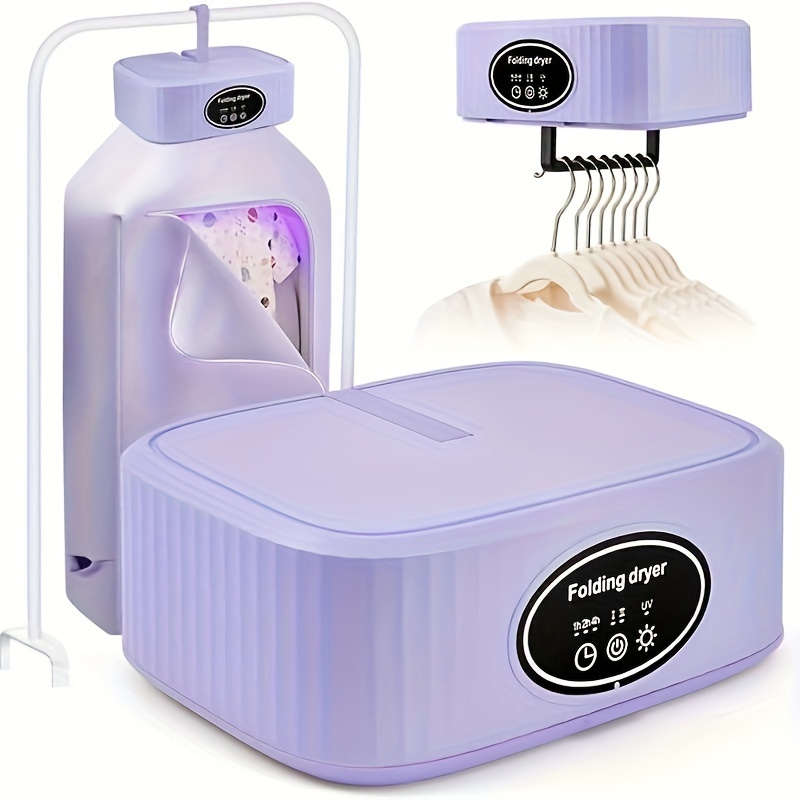 

A Clothes Dryer, Mini Folding Dryer, Quick Drying And Washed Clothes, Timing , Small And Portable, Portable, , Suitable For Business Trips, Travel, Apartment, Energy-saving And Power-saving