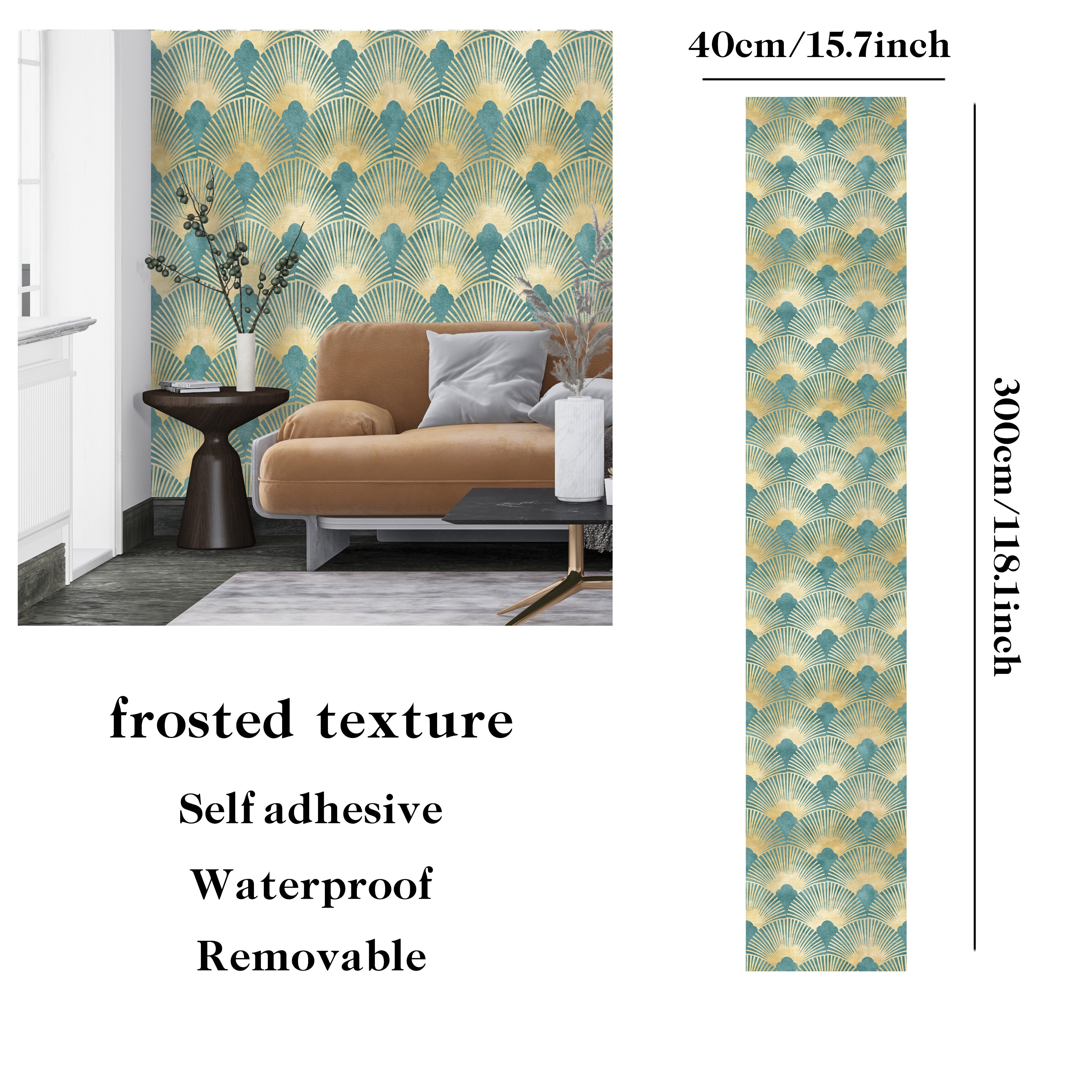 Image of Vintage Contact Paper Featuring A Boho , Perfect For Cabinets. Removable Wallpaper Is Self-adhesive And Ideal For Bathroom Decor, Showcasing A Vintage Peacock Pattern