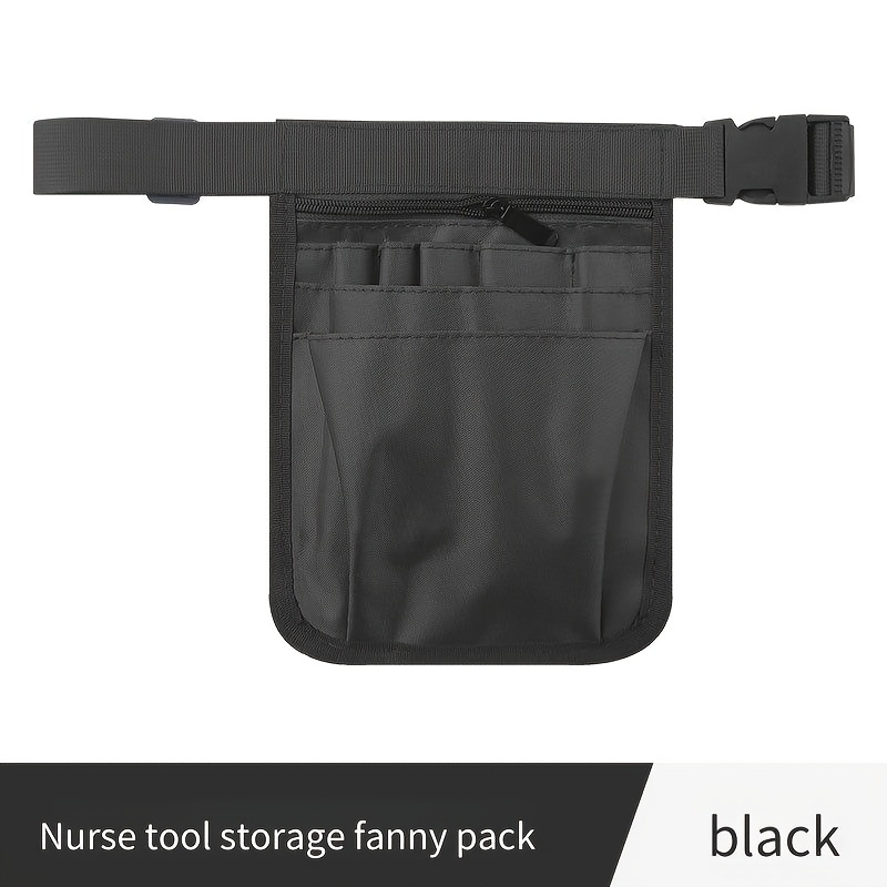 1pc Adjustable Shoulder Strap And Multi- Waist Bag - Suitable For Doctors, Nurses | Lightweight Nylon Commuter Bag, Ideal For Hospitals, , Outdoor Use | | Durable Organizer, Nursing Accessory