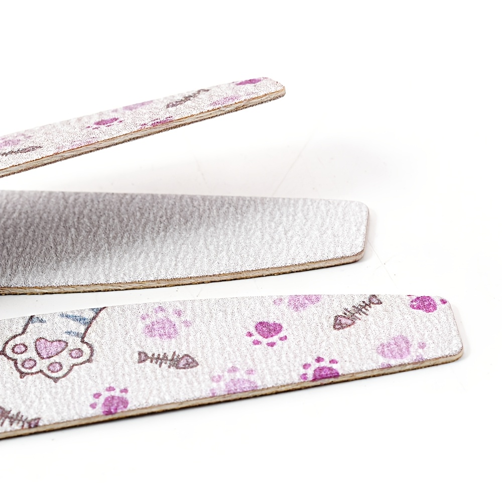 5pcs Wood Nail Files Bulk Emery Board Set
