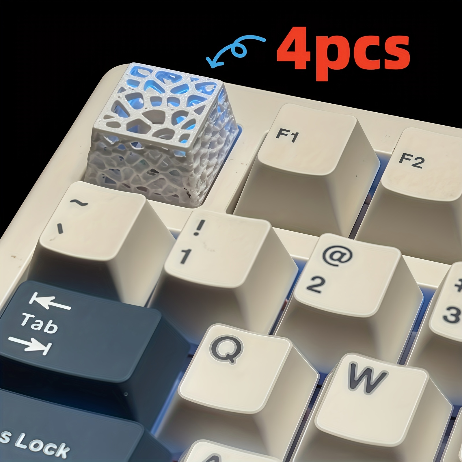 Hollow Transparent Key Caps Are Specifically Designed for Arrow * And ESC *. * Offer Versatile Styling Options, Including 3D Printed Fingertip *. * Key Caps Are Ideal As Festive Or Birthday Gifts, * Fond * with * *troke.* Is * a Keybreaker for Easy Keycap Removal