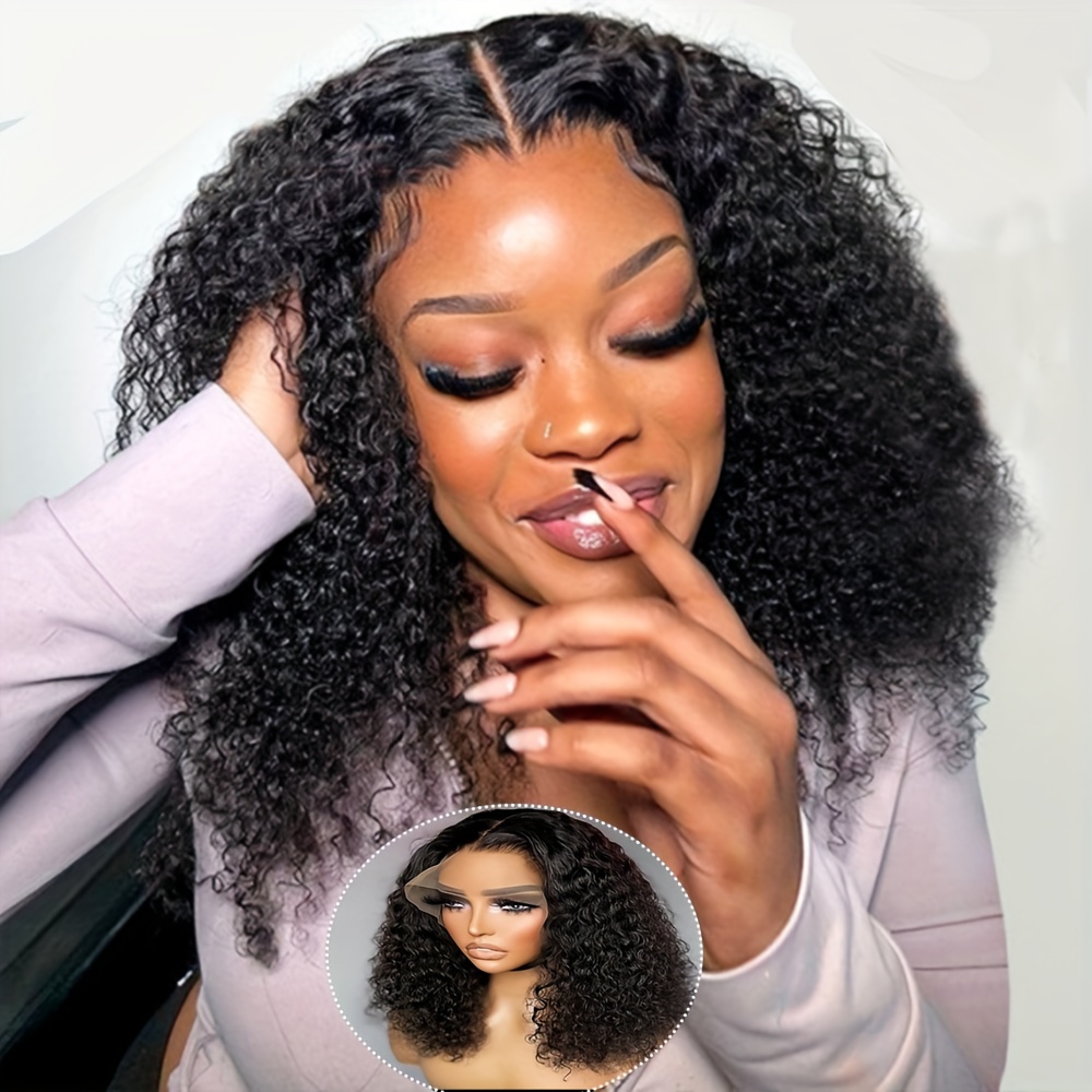 

200% Wig 13*4 Curly Wave Human Hair Wigs 13*4 Lace Frontal Wigs For Women Pre With Baby Hair Brazilian Virgin Curly Wig