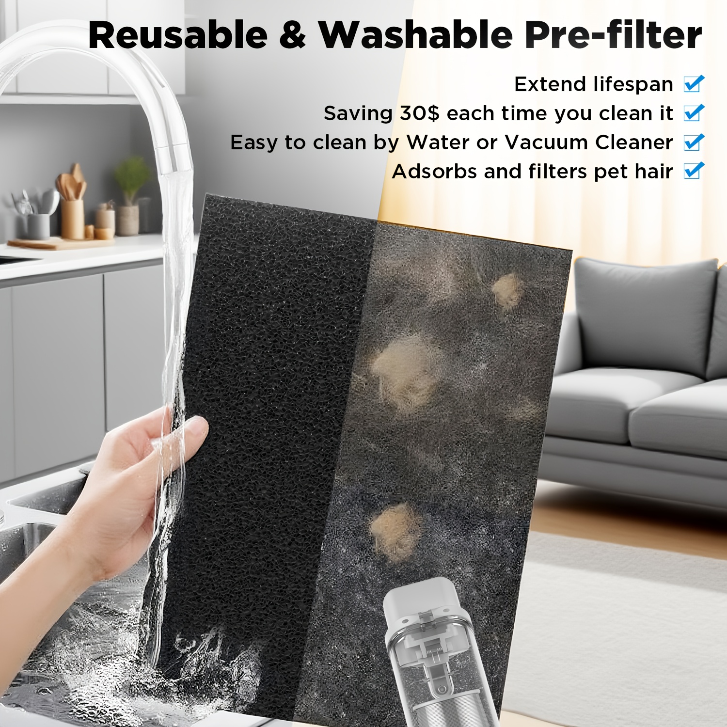 MOOKA Air Purifiers for Home Large Room Covers Up to 3000 Sq.ft,... product image 5