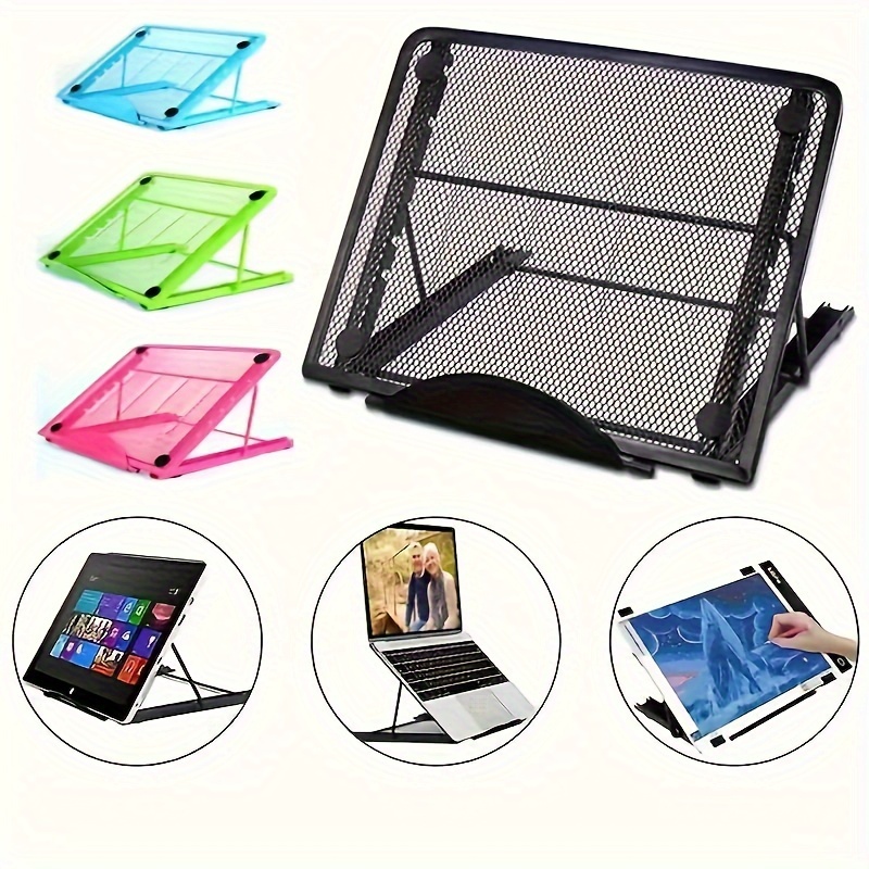 

Adjustable 6-position Metal Laptop Stand - Portable Folding Desk Cooling Holder