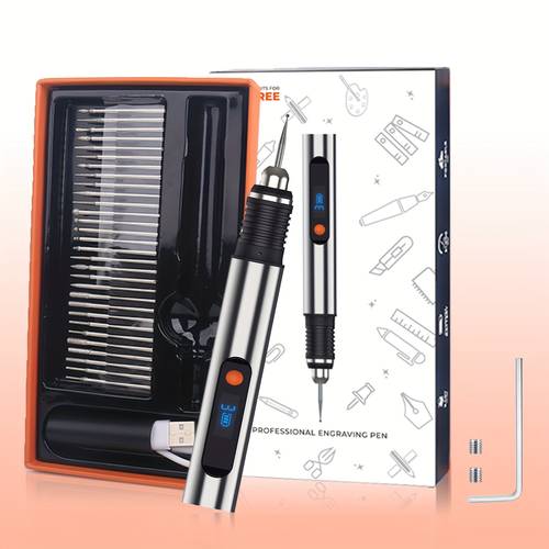wireless engraving pen 30pcs set including grinding drill bit wireless portable engraving machine for artists and enthusiasts suitable for beginners