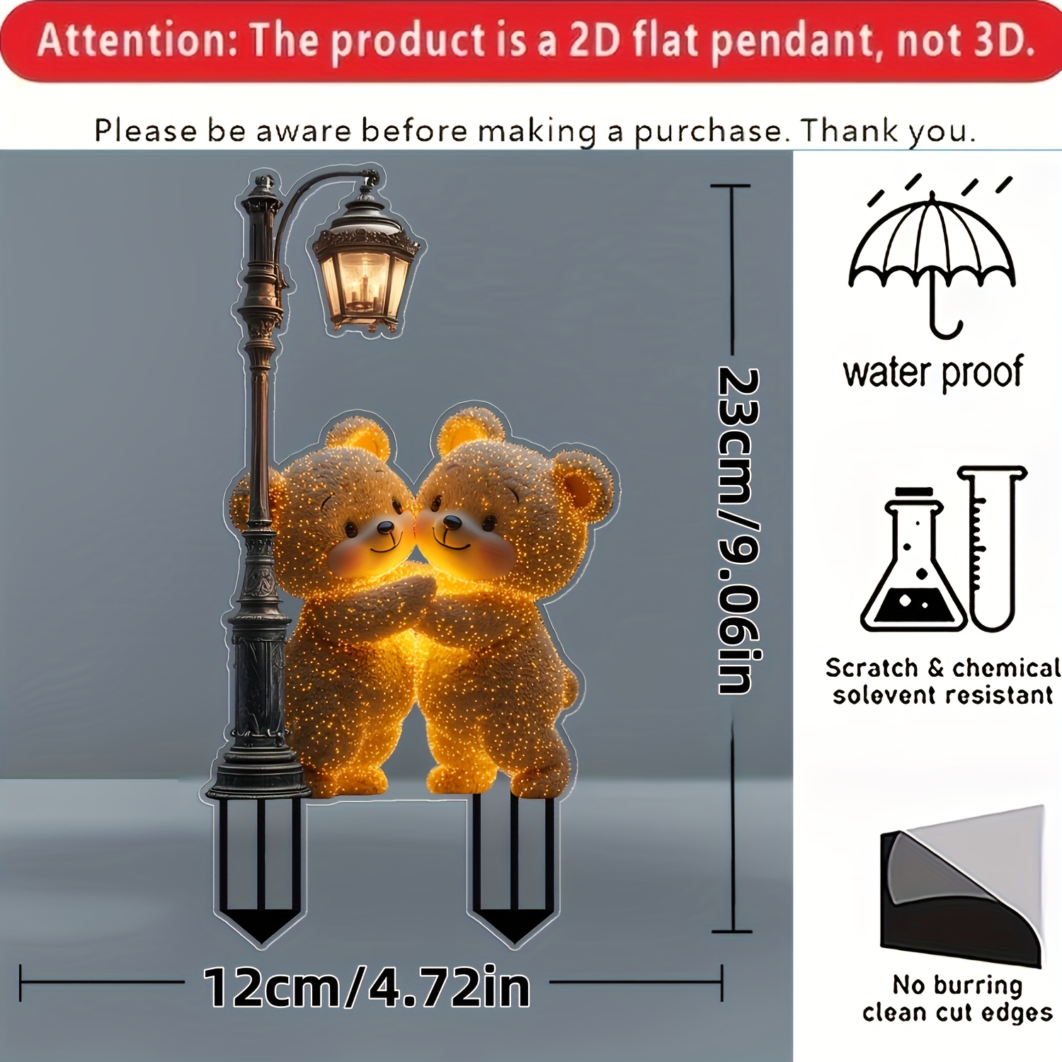 E-shop 2D Flat - 【2D Flat】 2D Flat - [2D Flat] 2D Flat Druck, ., Kleiner Bärenumarmung, Diese Outdoor-Gartendekoration ist , um die Schönheit Ihres