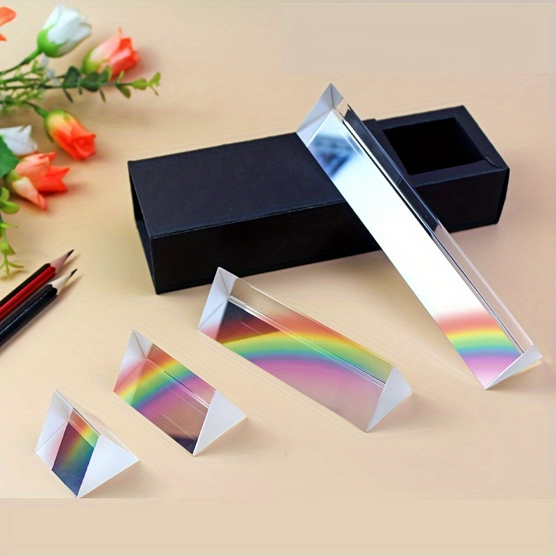 

1pc Triangular Prism Rainbow Prisma Crystal Photographic Physics Light Experiment