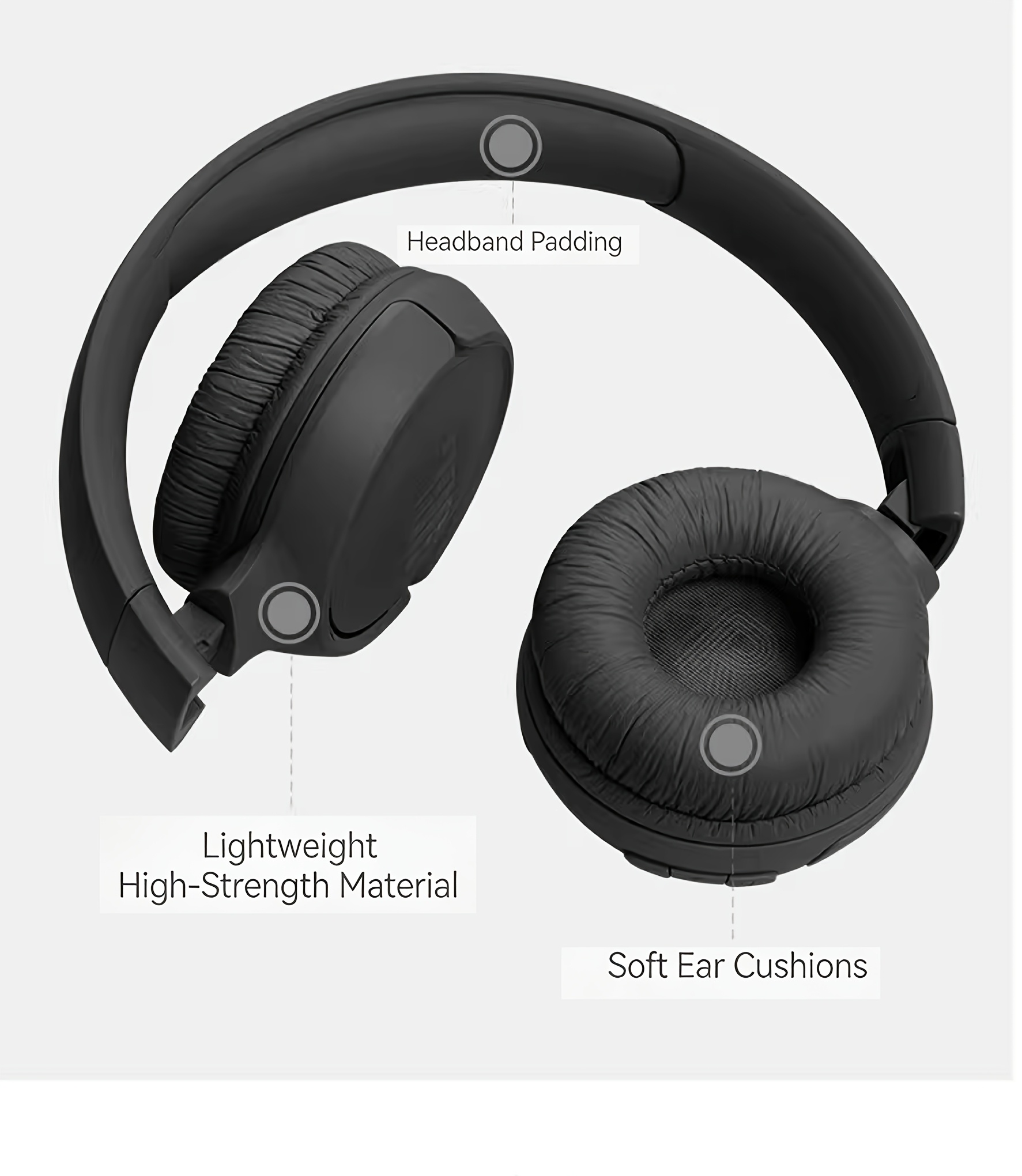 JBL Tune 520 BT, On-Ear Wireless Headphones, Pure Bass, 33Mm Dynamic Driver, Restoring Music Details, Call Noise Reduction, JBL APP, Multi-Scene, Suitable for Pop/Rock And Other Genres