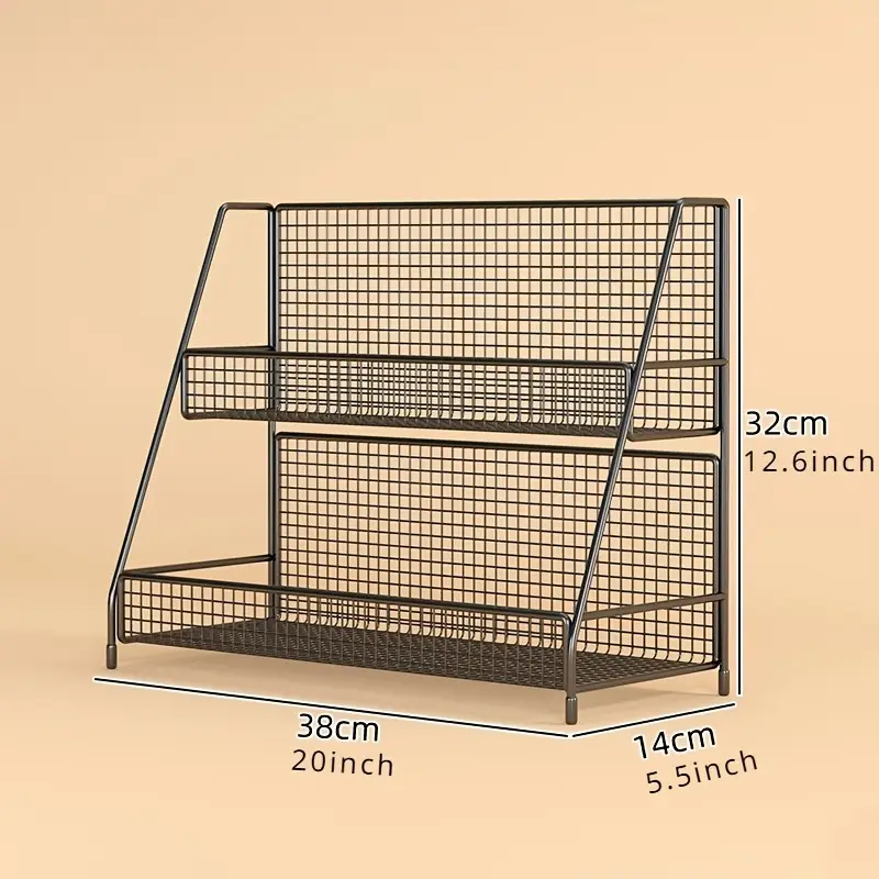 versatile multi layer metal storage rack for kitchen bathroom bedroom countertop organizer with shelves standing shelf Product details 2