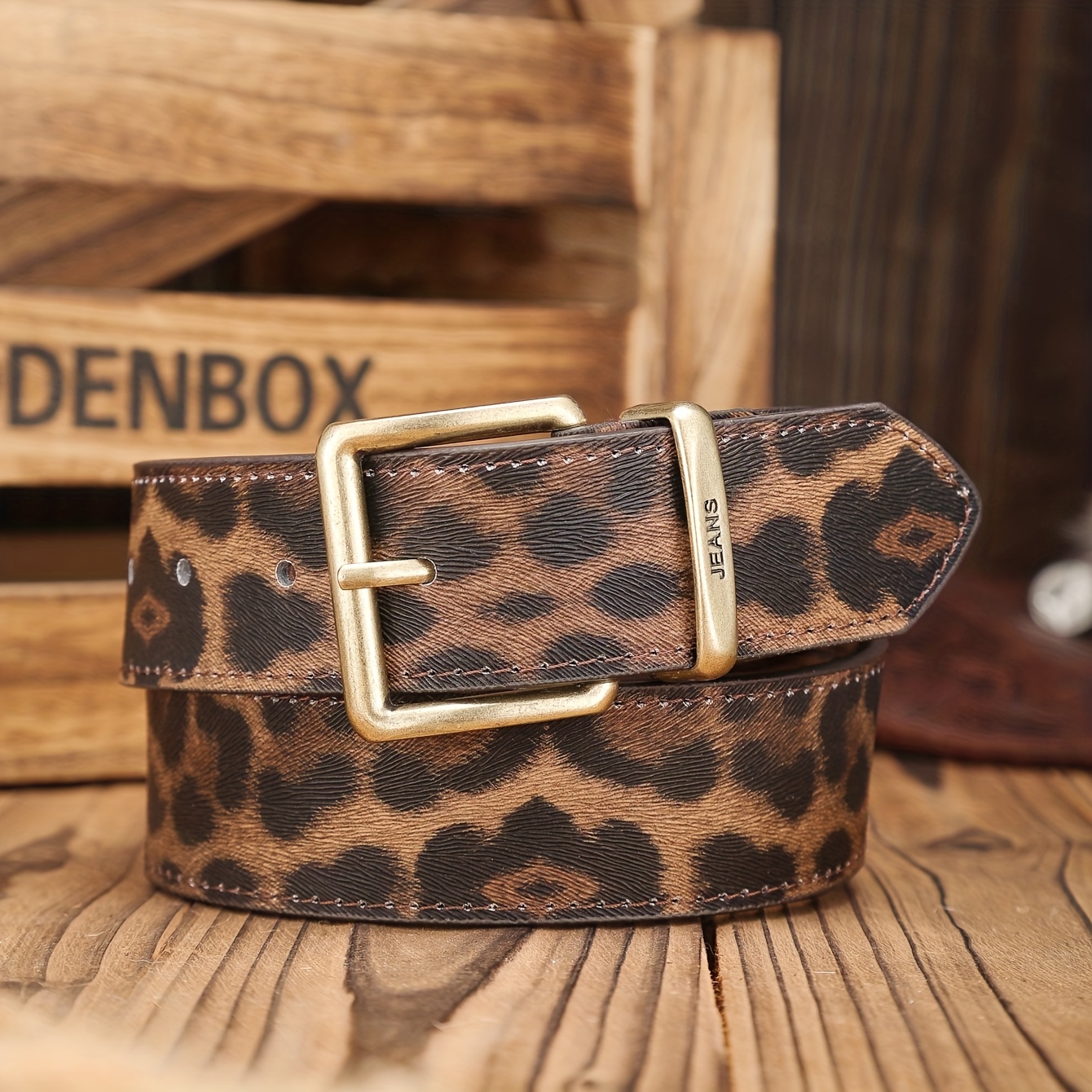 leopard print belt sold on Temu United States
