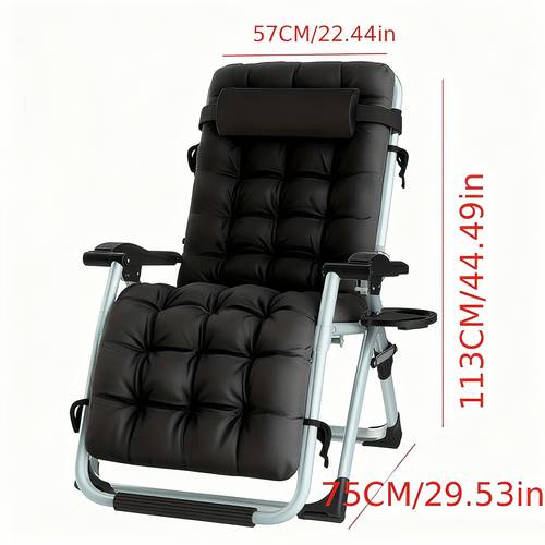 zero gravity lounge chair outdoor 3 in 1 folding design heavy duty supports 149 69kg adjustable ergonomic headrest and lumbar support portable seat cushion and backrest suitable for garden camping patio leisure chair