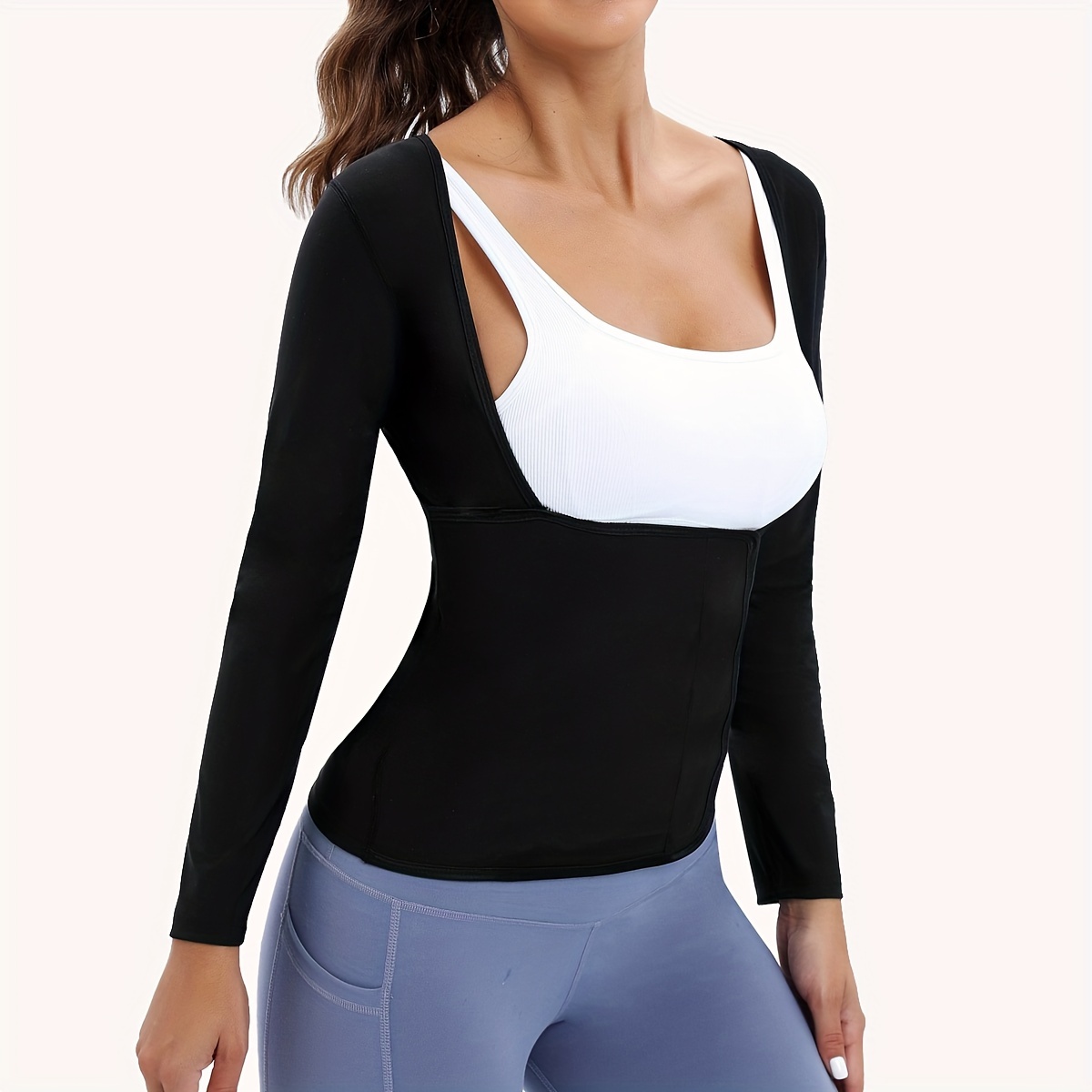 Sweat Sauna Vest Women Tummy Control Body Shaper Zipper