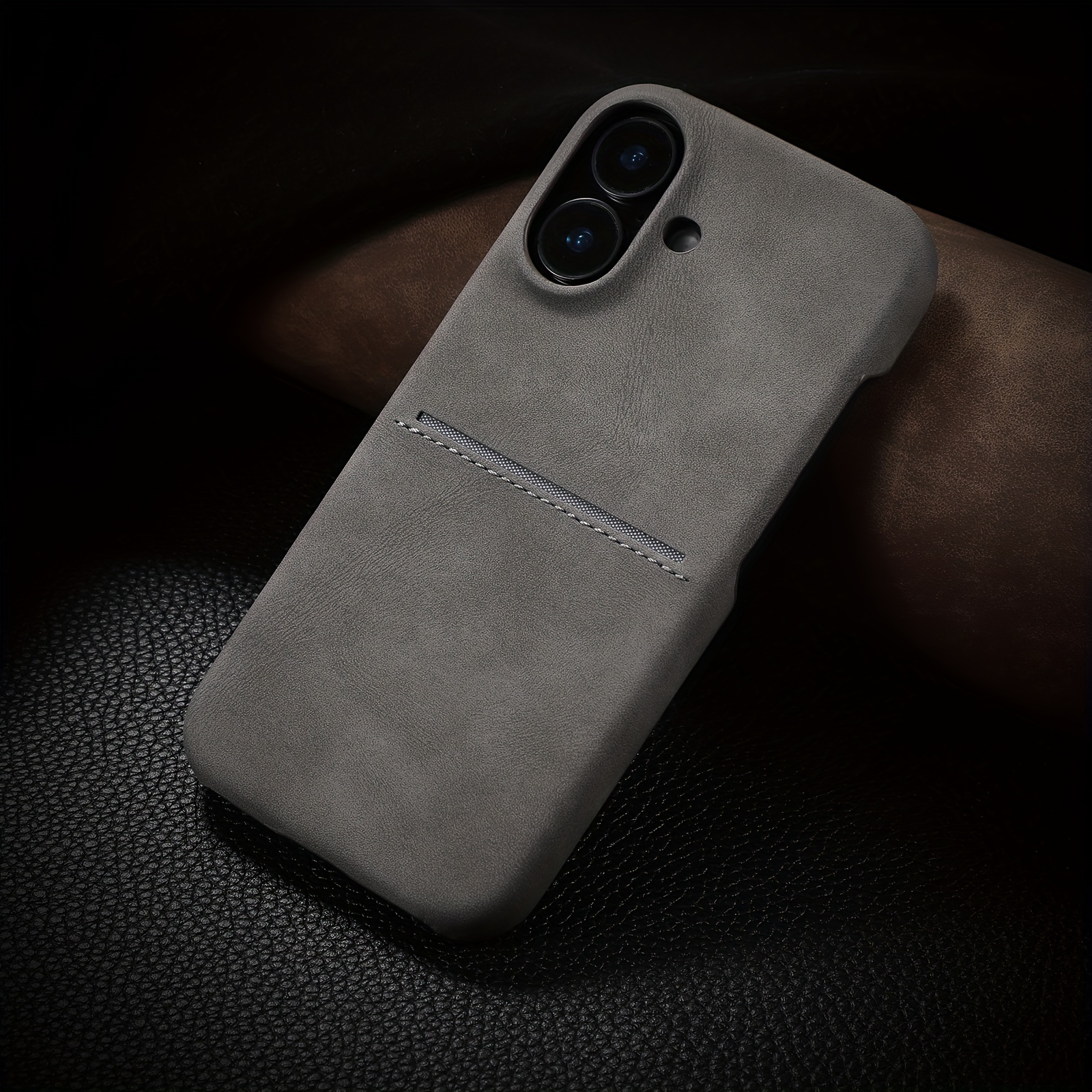 TEMU Phone Case - For Iphone 16 Pro Max/16plus/16pro Phone Case With Card Bag Back Shell Matte Feel Slip And Scratch Resistant Protective Cover