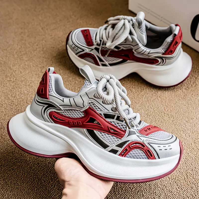 zapatillas bajas para hombre - / /, transpirable con cordones, de pvc acolchada y diseño antideslizante ideal para gimnasio o uso casual en toda temporada ( ) Detalles del producto 12