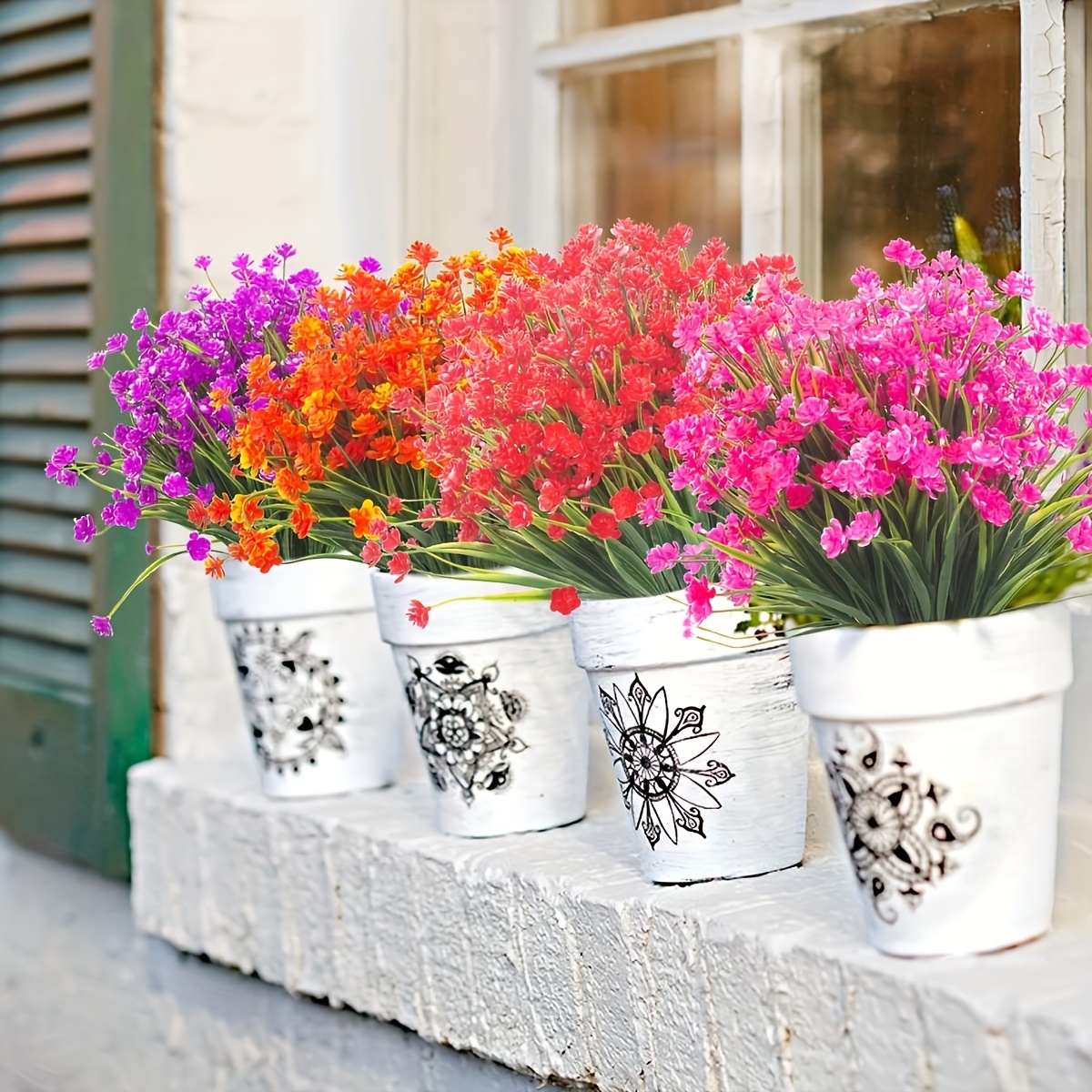 10 bndel knstliche blumen auenbereich uv bestndige - Temu Austria