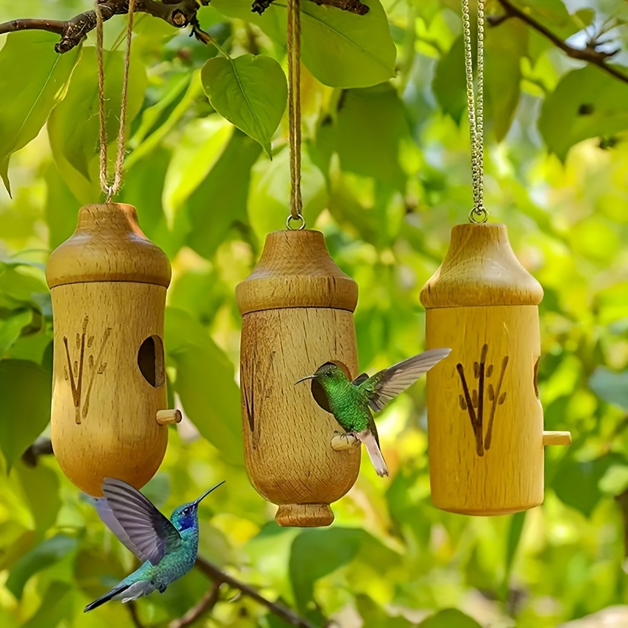 

Wooden - - Nesting Box For Attracting Hummingbirds - Category