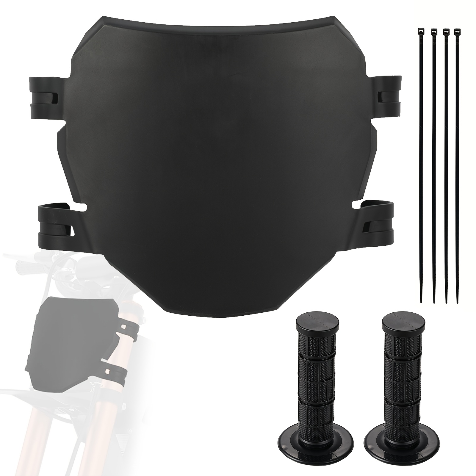 TEMU Ustpo Front Number Plate Compatible For Q20/tutti Soleil/ / X3/ Mx3/mx4/ Pro/ X1/x1s/x7/ Bike Plate With Handlebar Grip - Direct Replacement For