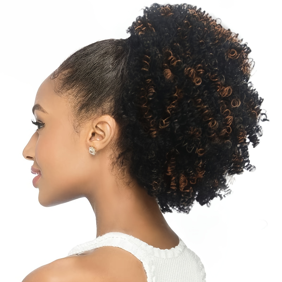 

Short Ponytail Female High Volumizing Natural Wig With Drawstring For Women, Suitable For All Ethnic Groups