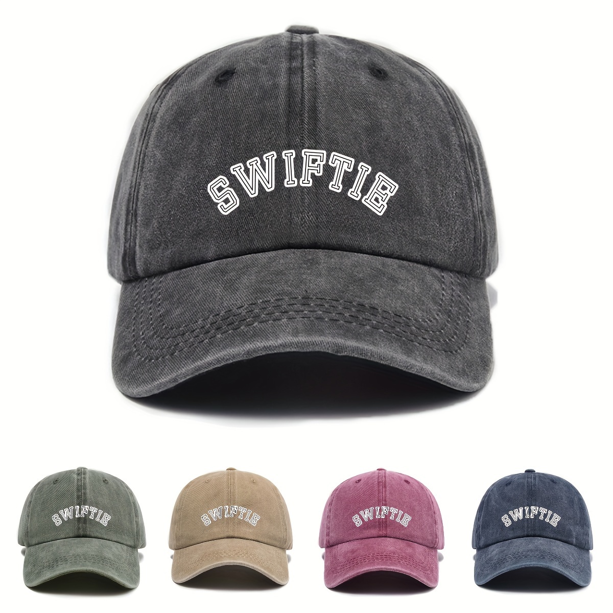 

Adjustable Baseball Cap - Lightweight, Breathable Polyester, Sun Protection, '' Embroidery, Multiple Colors - Casual Attire