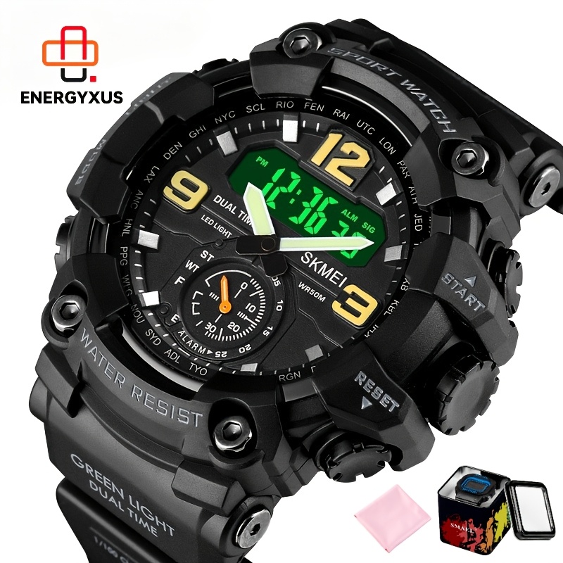 TEMU Sports Men's Watches, Fashion Men's Chronograph Watches, Mountaineering Essential Watches, Fashion Men's Watches, Men's Casual Watches,