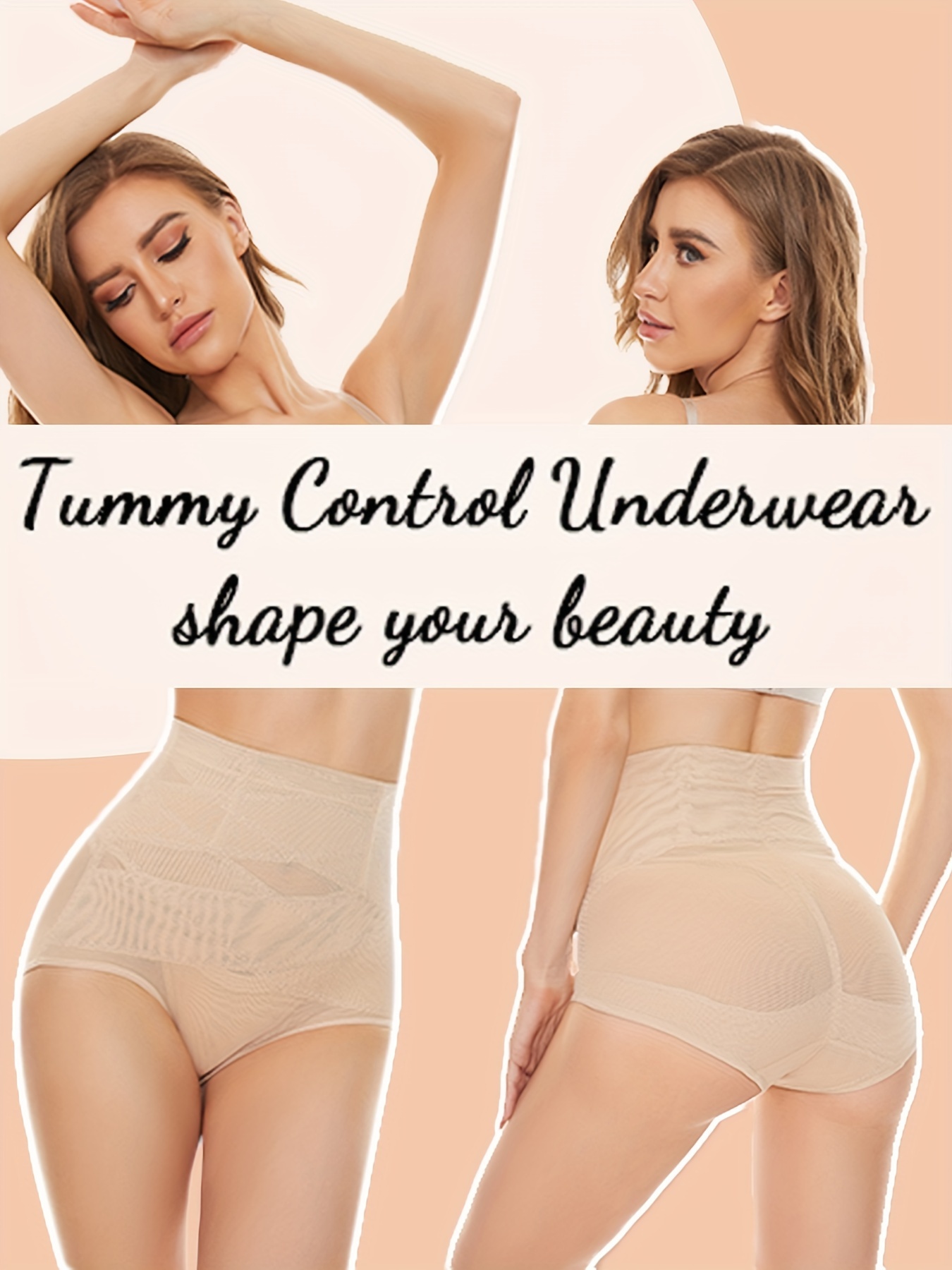 2pcs Seamless Shaping Panties, Tummy Control Compression Panties To Lift &  Shape Buttocks, Women's Underwear & Shapewear