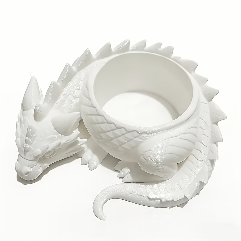 TEMU Dragon Desktop Flower Pot, Desktop Statue, Office Decoration, Desktop Pet - Suitable For Home, Office And Bedroom, Etc. - Thickened Material |