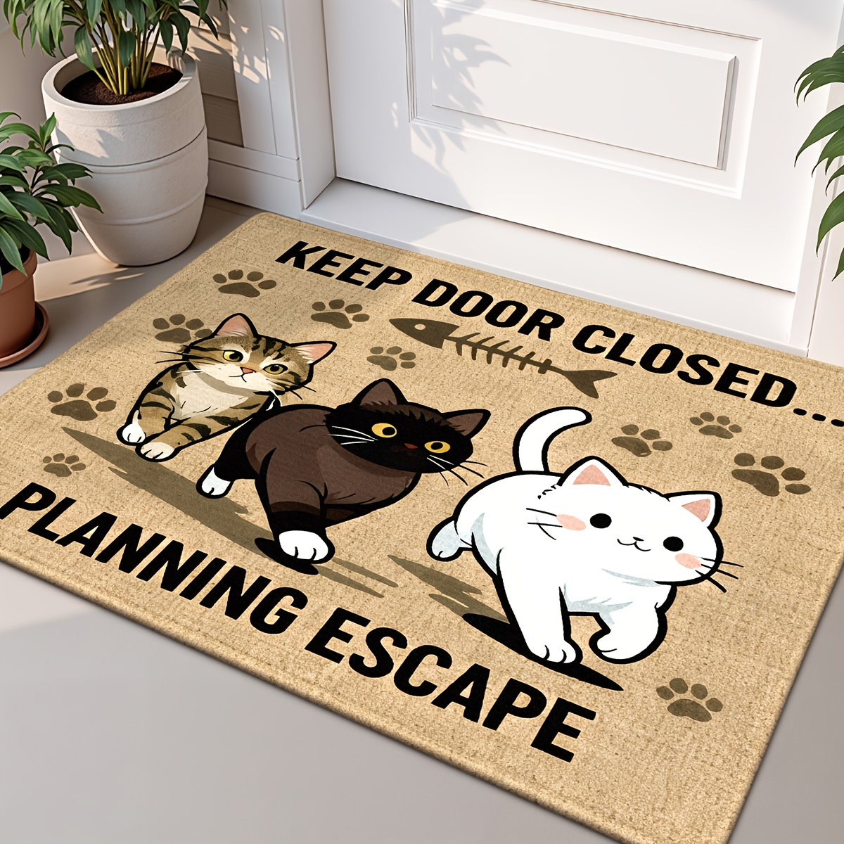 cat door mat sold on Temu United States