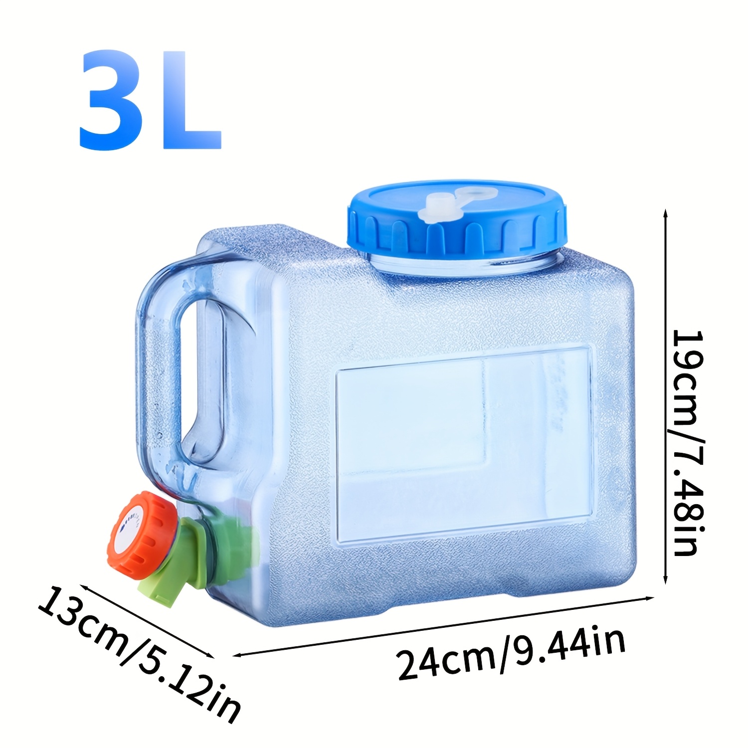 Serbatoio Acqua 500 Litri Relaxdays Tanica Con Rubinetto, Coperchio A Vite Del Contenitore, Per Acqua Potabile, 10 L Senza Bpa Rosso Bianco 84642867 Tanica Benzina - Foto 11