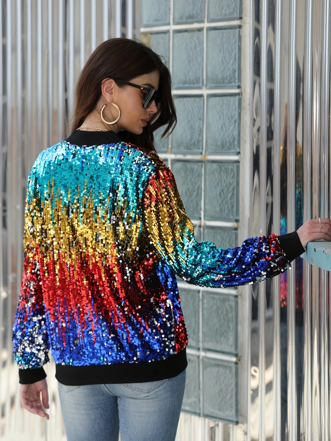 Rainbow Tinsel Fringe Jacket The Original Tinsel Fringe Jacket