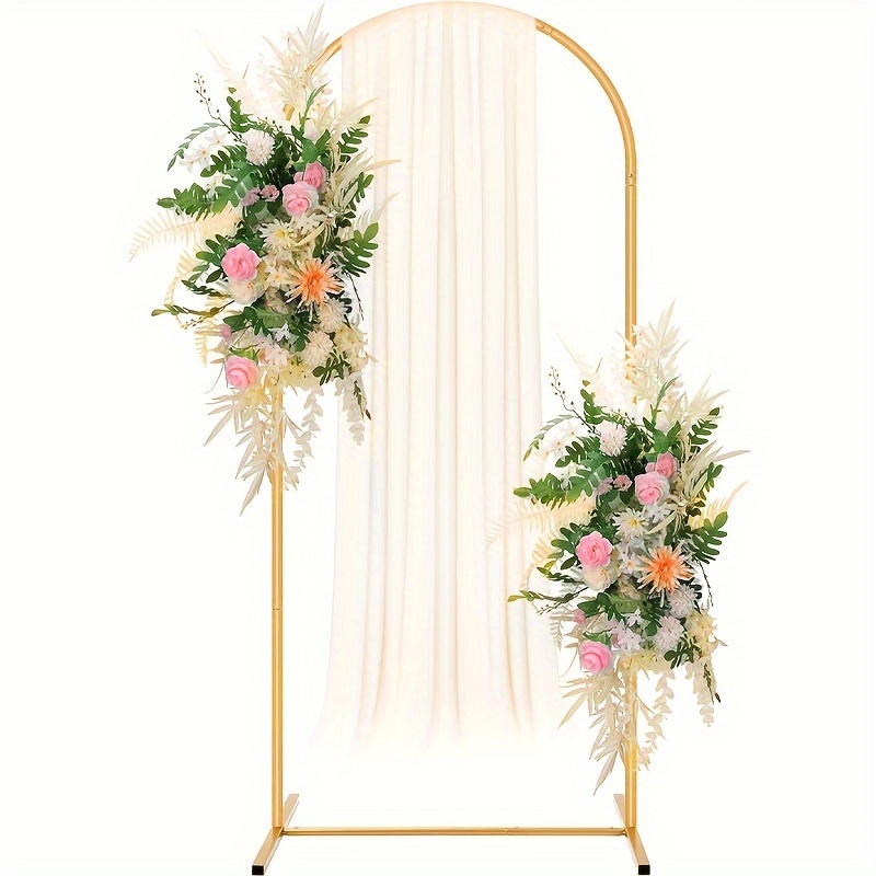 

1 Set Wedding Arch Backrest Frame, Square Arch Metal Frame, Suitable As Party Supplies Eid Al-adha Mubarak