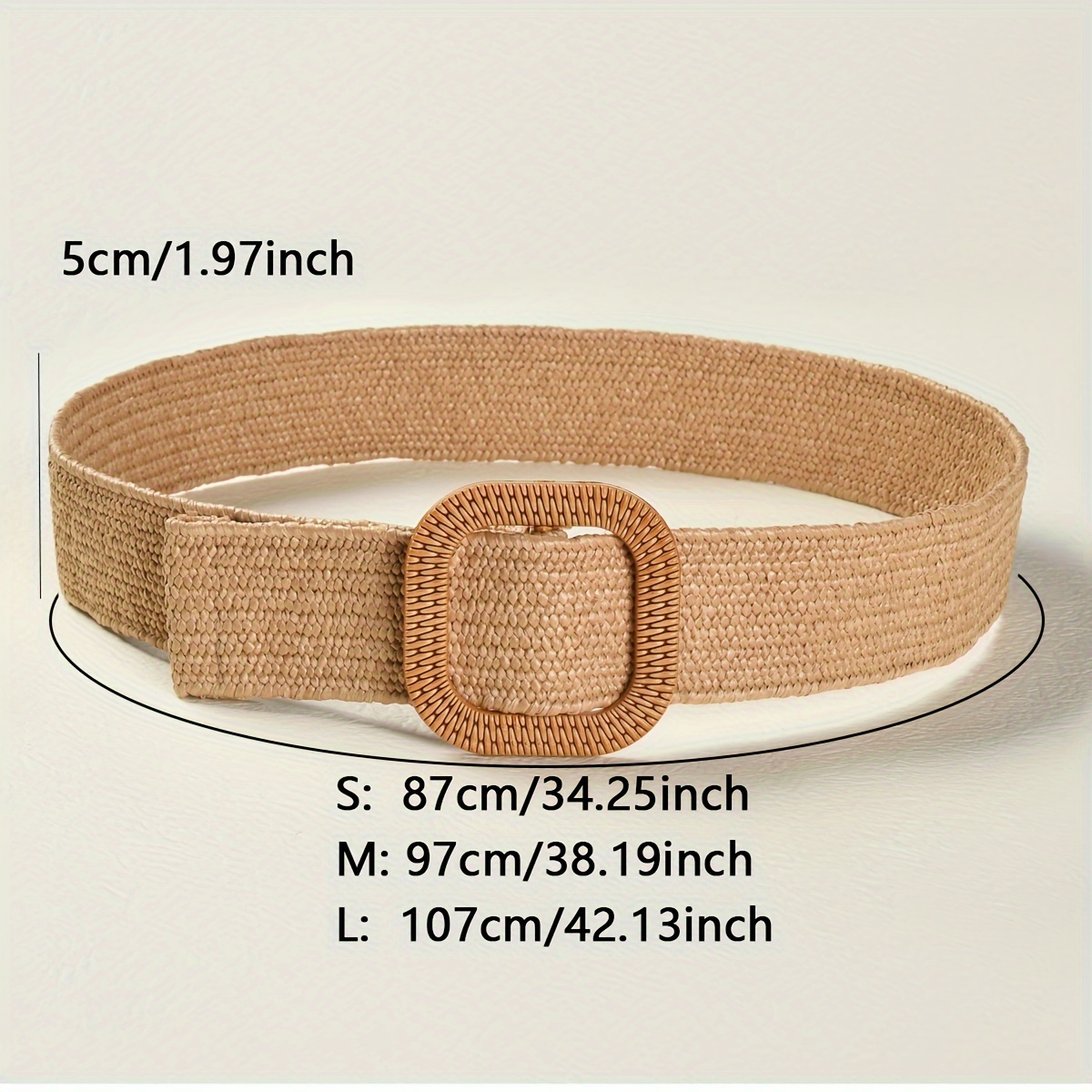 straw woven elastic stretch waist braided belt fashionable women dress belt waist dress band straw woven bohemian belts details 3