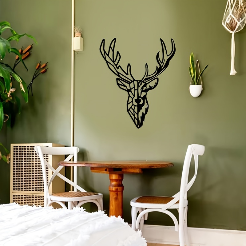 Creative Antler Deer Head Texture Strong Hooks Wall Animal - Temu Canada