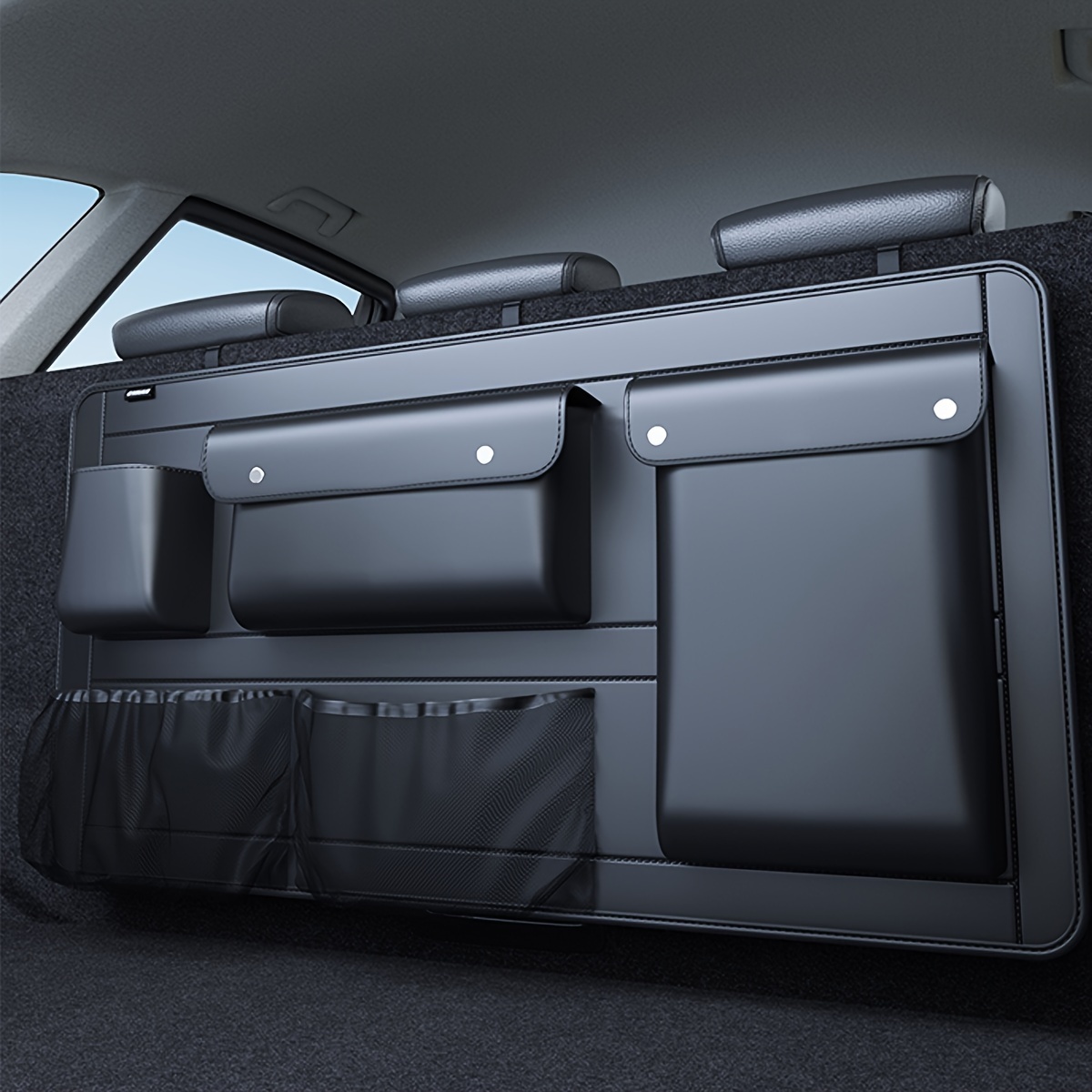 Image of [kb Trunk Storage] Car Trunk Storage Bag, Vehicle Organizer Box, Multifunctional Car Storage Bag, Outdoor Miscellaneous Box