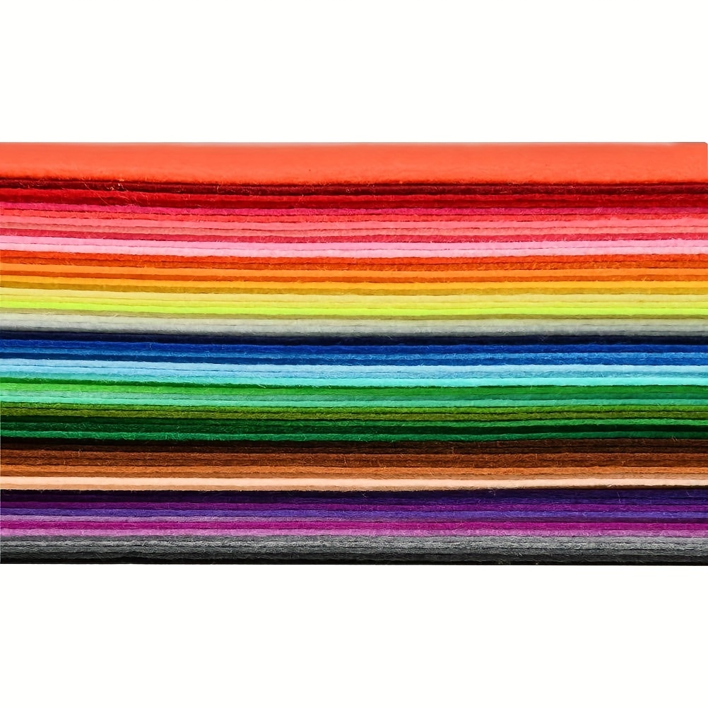 66pcs, 15cm X 20cm (5.9" X 7.8") Felt Fabric Sheets - Fabric For Diy Crafts, Sewing, Quilting, Felt Crafts, Assorted Colors Polyester Felt Sheets For Arts And Crafts