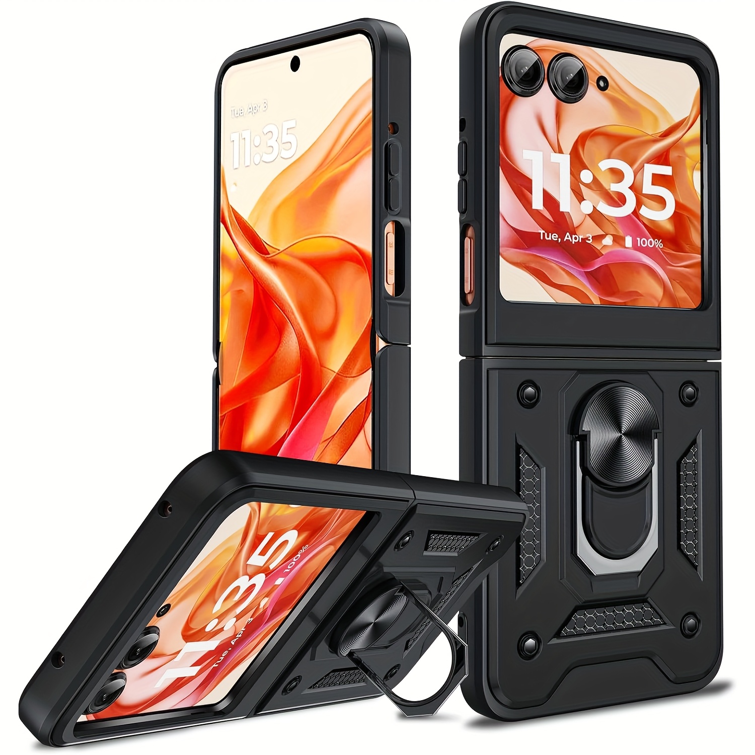 phone case suction MyBat Ultra Clingy MagSafe Suction Phone Mount – Pink Black