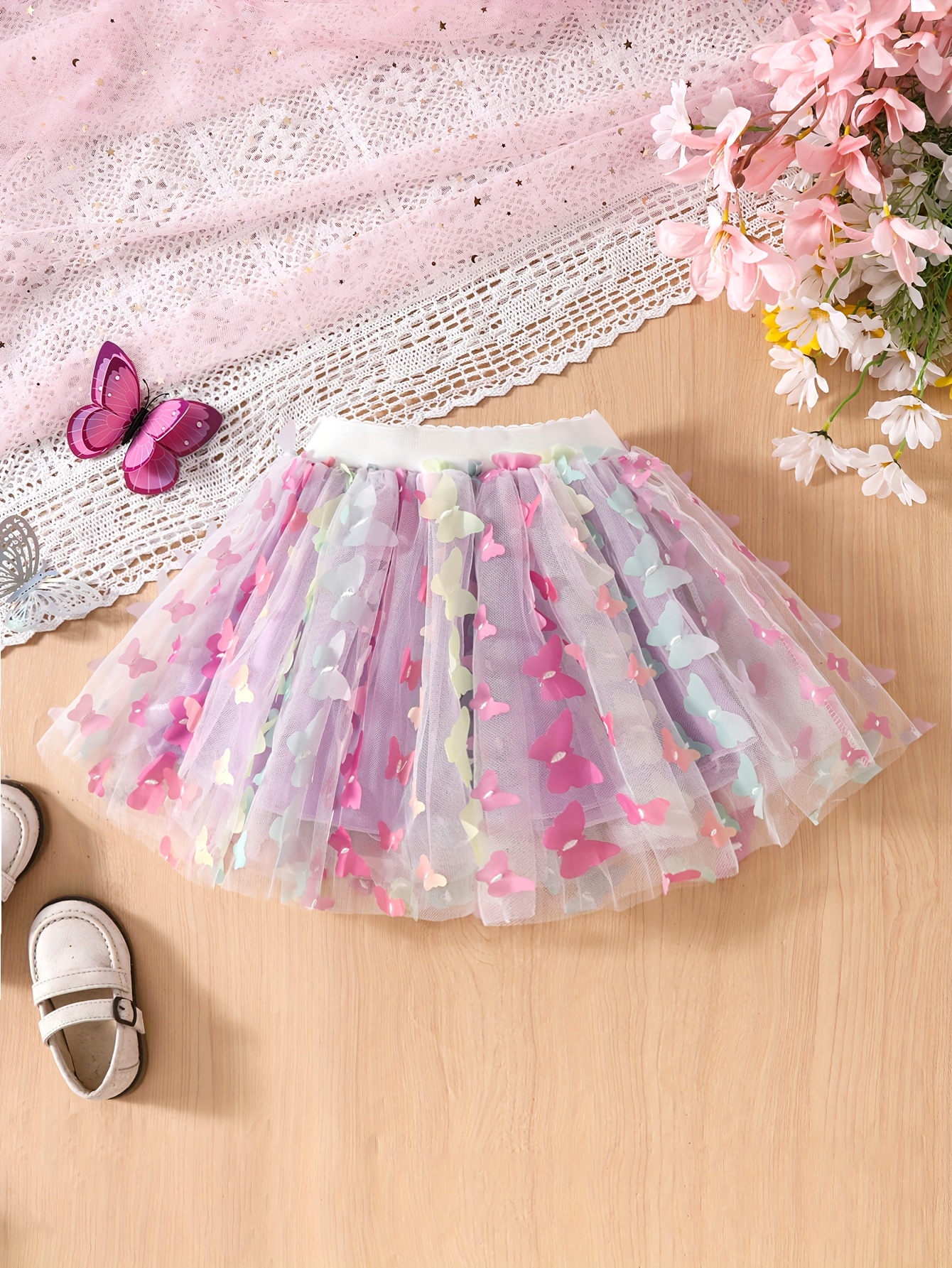 adorable girls' rainbow tutu skirt knee length Temu Philippines
