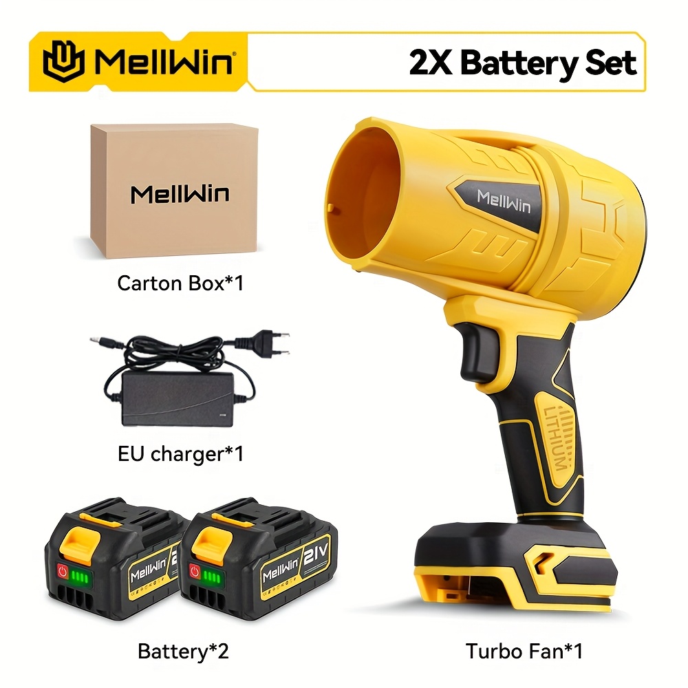 Image of Brushless Blower, Handheld Portable Blower, For Yard Cleaning, Lawn Leaf Removal And Car Cleaning