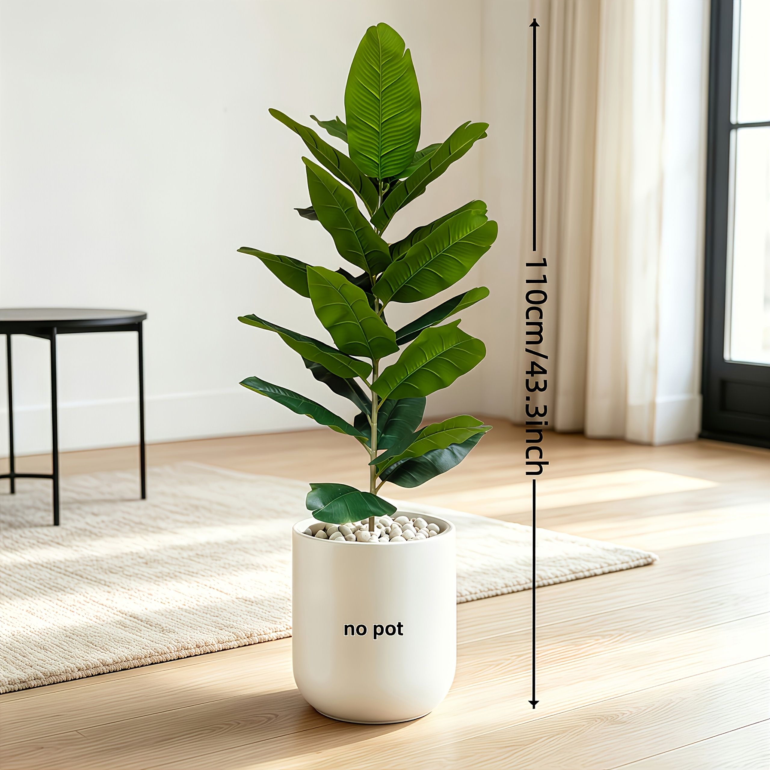 TEMU 43-inch Large High-end Exquisite Artificial Palm, A Lifelike Green Plant That Remains Evergreen All Year Round. A For Wedding Arches, , Gardens,