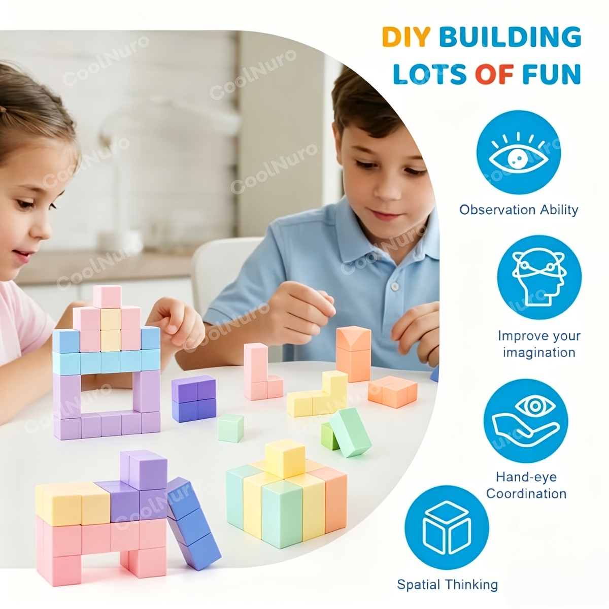 45pcs Magnetic Building Toy Set for Creative Play
