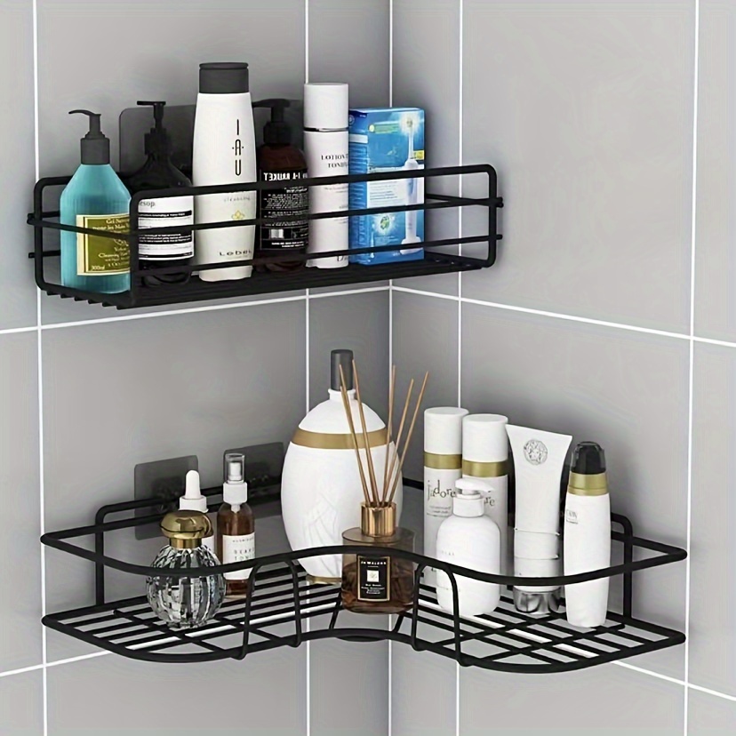 

Iron , -mounted Bathroom Organizer, No-drill Floating For Bath , And Toiletries -