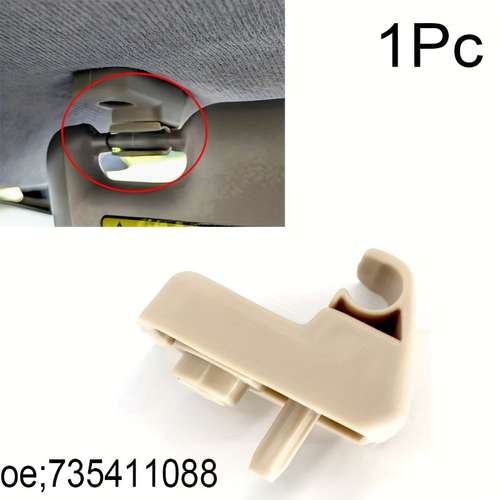 Lot De 2 Supports De Pare-soleil Fiat Grande Punto - OEM 735411088 - Fixation Directe - Beige