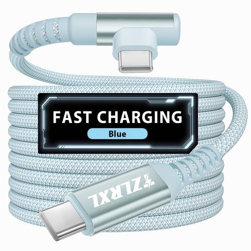 item picture Type-C Charging Cable 90-degree Elbow Fast Charging Cable, High-speed Data Transmission, Type C Interface Data Cable, Suitable for Samsung, for iPhone 17/16/15, for MacBook/iPad