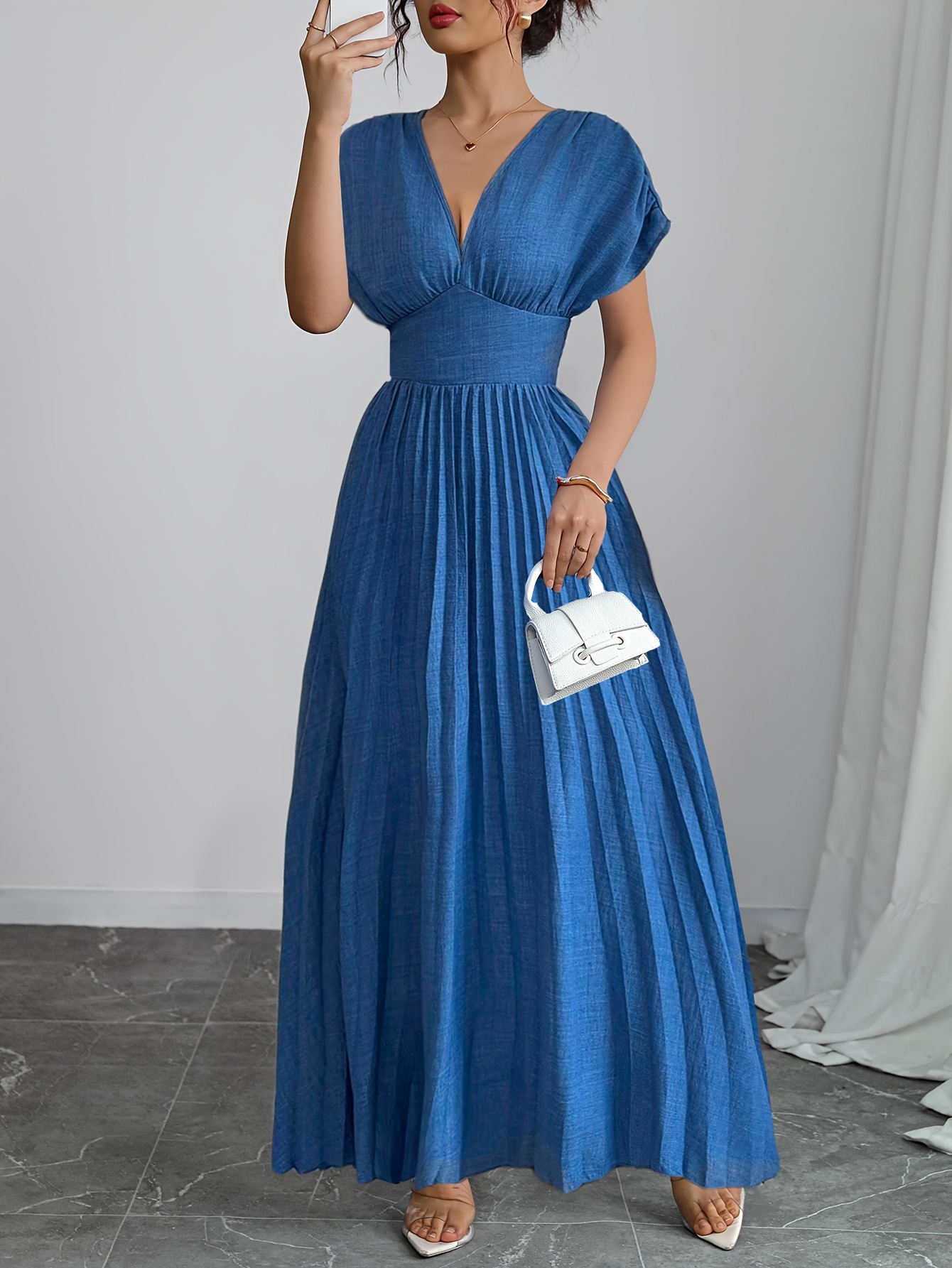 black strapless long sleeve dress Zapakasa Women's Black Strapless Beading Ball Gown Evening Prom Dress main image 1